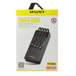 پاوربانک awei ظرفیت 20000mAh مدل P132K
