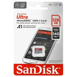رم میکرو 128 گیگ SanDisk مدل ULTRA SQUAB U1 140MB/s