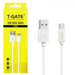کابل دیتا و شارژ اندروید T-GATE مدل 901 سفید