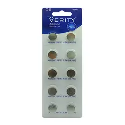 باتری سکه ای آلکالاین AG10 برند VERITY