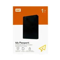 هارد اکسترنال وسترن دیجیتال مدل My Passport ظرفیت 1 ترابایت
