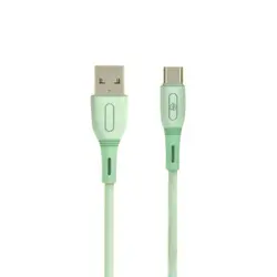 کابل دیتا و شارژ اندروید VERITY مدل 3138 سبز پاستلی