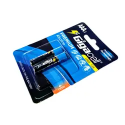 باتری نیم قلمی Gigacell پرمیوم آلکالاین کارتی 2 عددی