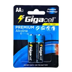 باتری قلمی Gigacell پرمیوم آلکالاین کارتی 2 عددی