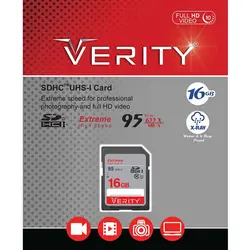 کارت حافظه SDHC وریتی 633X ظرفیت 16 گیگابایت