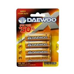 باتری قلمی DAEWOO مدل Super Heavy Duty کارتی 4 عددی
