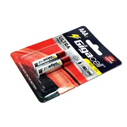 باتری نیم قلمی Gigacell مدل Ultra Heavy Duty کارتی 2 عددی