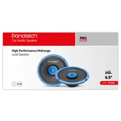 بلندگوی خودرو Panatech میدرنج مدل 6502 آبی بسته 2 عددی