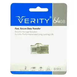 فلش 64 گیگ VERITY مدل USB3.0 O511 Type-C