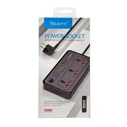 شارژر USB و چندراهی برق VERITY مدل  3114