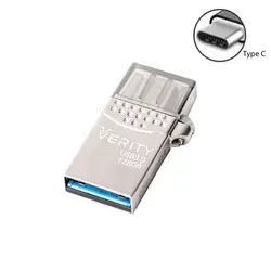 فلش 128 گیگ VERITY مدل USB3.0 O511 Type-C