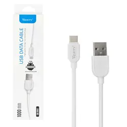 کابل دیتا و شارژ  Type-C VERITY مدل 3110 سفید