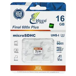 کارت حافظه microSDHC ویکومن 600X ظرفیت 16 گیگابایت