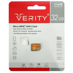 رم میکرو 32 گیگ VERITY مدل U1 95MB/s 633X