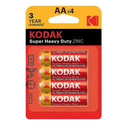 باتری قلمی KODAK مدل Super Heavy Duty کارتی 4 عددی