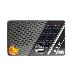 رادیو اسپیکر بلوتوثی رم و فلش خور Fepe مدل 9002 زغال سنگی