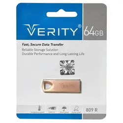 فلش 64 گیگ VERITY مدل USB3.0 V809 رزگلد