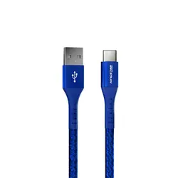 کابل دیتا و شارژ Type-C KINGSTAR مدل K125 آبی