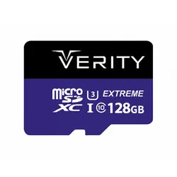 رم میکرو 128 گیگ VERITY مدل U3 80MB/s 533X آداپتور دار