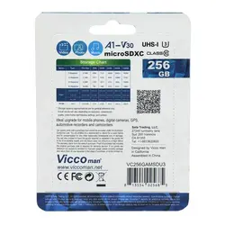 کارت حافظه microSDXC ویکومن 667x ظرفیت 256 گیگابایت به همراه کارت خوان و آداپتور