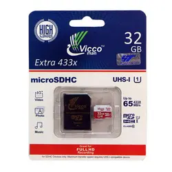 کارت حافظه microSDHC ویکومن 433X ظرفیت 32 گیگابایت به همراه آداپتور