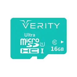 رم میکرو 16 گیگ VERITY مدل U1 65MB/s 433X