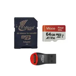 کارت حافظه microSDHC ویکومن 600X ظرفیت 64 گیگابایت All in one
