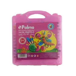 پاستل ۲۴ رنگ جعبه طلقی پالمو