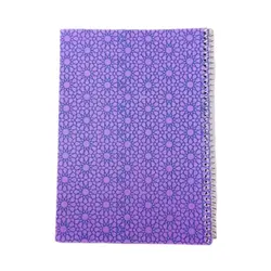 دفتر 100 برگ سیمی طلقی تک رنگ