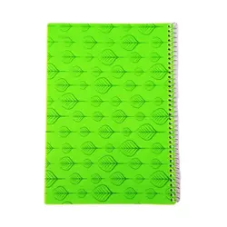 دفتر 100 برگ سیمی طلقی تک رنگ