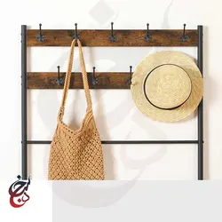 جالباسی چوب و فلز طرح رامونا مدل Cr-1008 - سنجد چوب