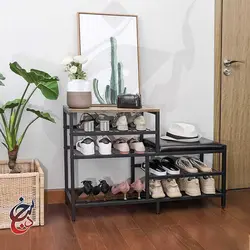 جاکفشی مدرن طرح جاودان مدل shb-1003 - سنجد چوب