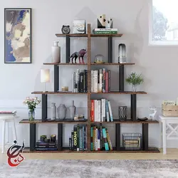 شلف ایستاده طرح پولاد مدل sh-1009 - سنجد چوب