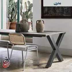 پایه میز فلزی طرح بهرخ مدل le-1005 - سنجد چوب