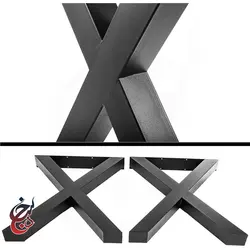 پایه میز فلزی طرح بهرخ مدل le-1005 - سنجد چوب