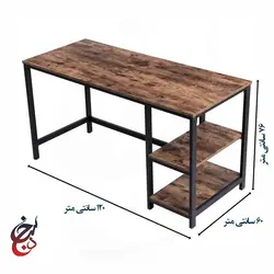 میز اداری پایه فلزی طرح آرمین مدل de-1009 - سنجد چوب