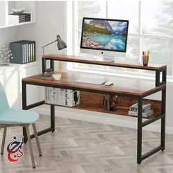 میز پایه فلزی طرح آرشام مدل de-1007 - سنجد چوب