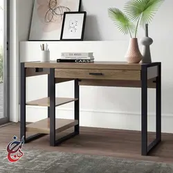 میز اداری پایه فلزی طرح آریا مدل de-1010 - سنجد چوب