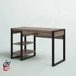 میز اداری پایه فلزی طرح آریا مدل de-1010 - سنجد چوب