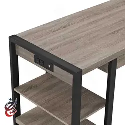 میز اداری پایه فلزی طرح آریا مدل de-1010 - سنجد چوب
