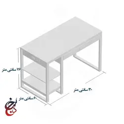 میز اداری پایه فلزی طرح آریا مدل de-1010 - سنجد چوب