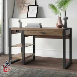 میز اداری پایه فلزی طرح آریا مدل de-1010 - سنجد چوب