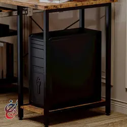 میز اداری پایه فلزی طرح آرمان مدل de-1008 - سنجد چوب