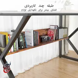 میز پایه فلزی طرح آرتین مدل de-1006 - سنجد چوب