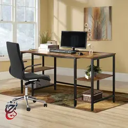 میز اداری پایه فلزی طرح آبتین مدل de-1002 - سنجد چوب