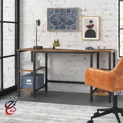میز اداری پایه فلزی طرح آبتین مدل de-1002 - سنجد چوب