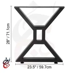 پایه میز فلزی طرح بهین مدل le-1010 - سنجد چوب