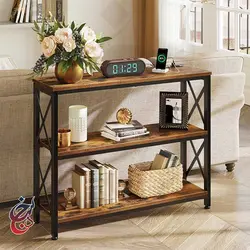 کنسول چوب و فلز طرح کهزاد مدل Co-1009 - سنجد چوب