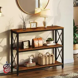 کنسول چوب و فلز طرح کهزاد مدل Co-1009 - سنجد چوب