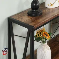 کنسول چوب و فلز طرح کارن مدل Co-1005 - سنجد چوب